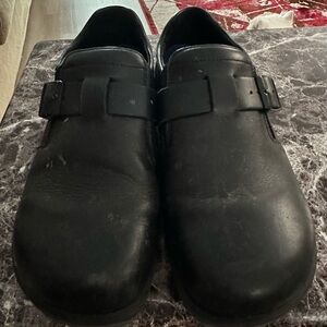 Birkenstock Men's Black Leather Loafers
